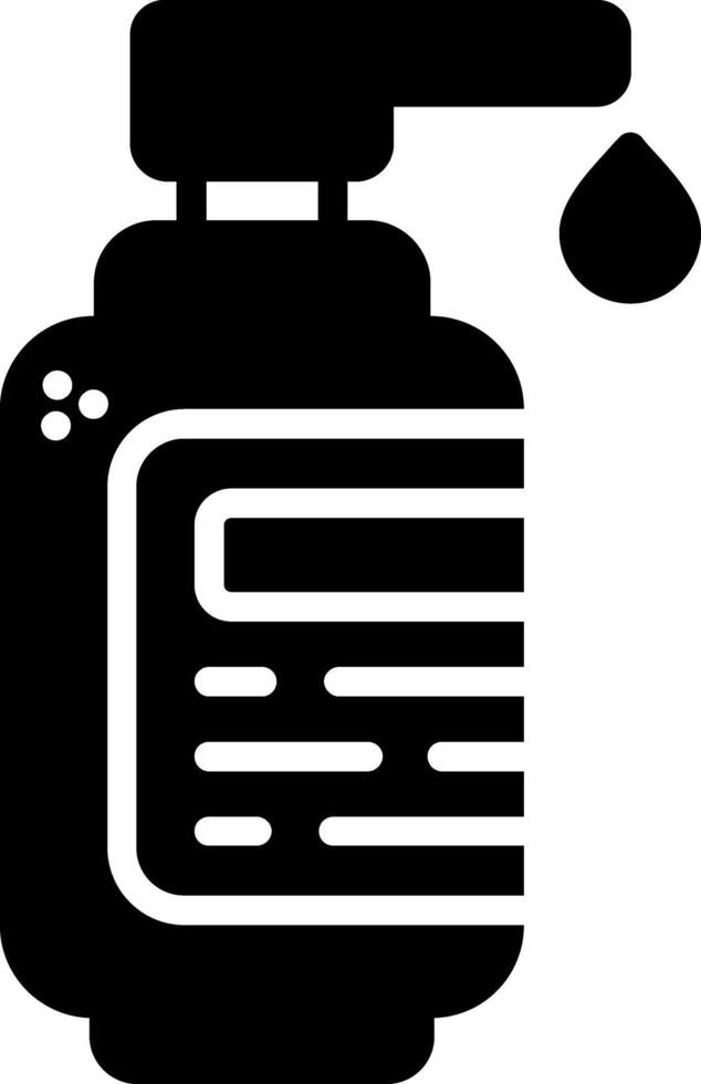 Facial Cleansing Glyph Icon vector