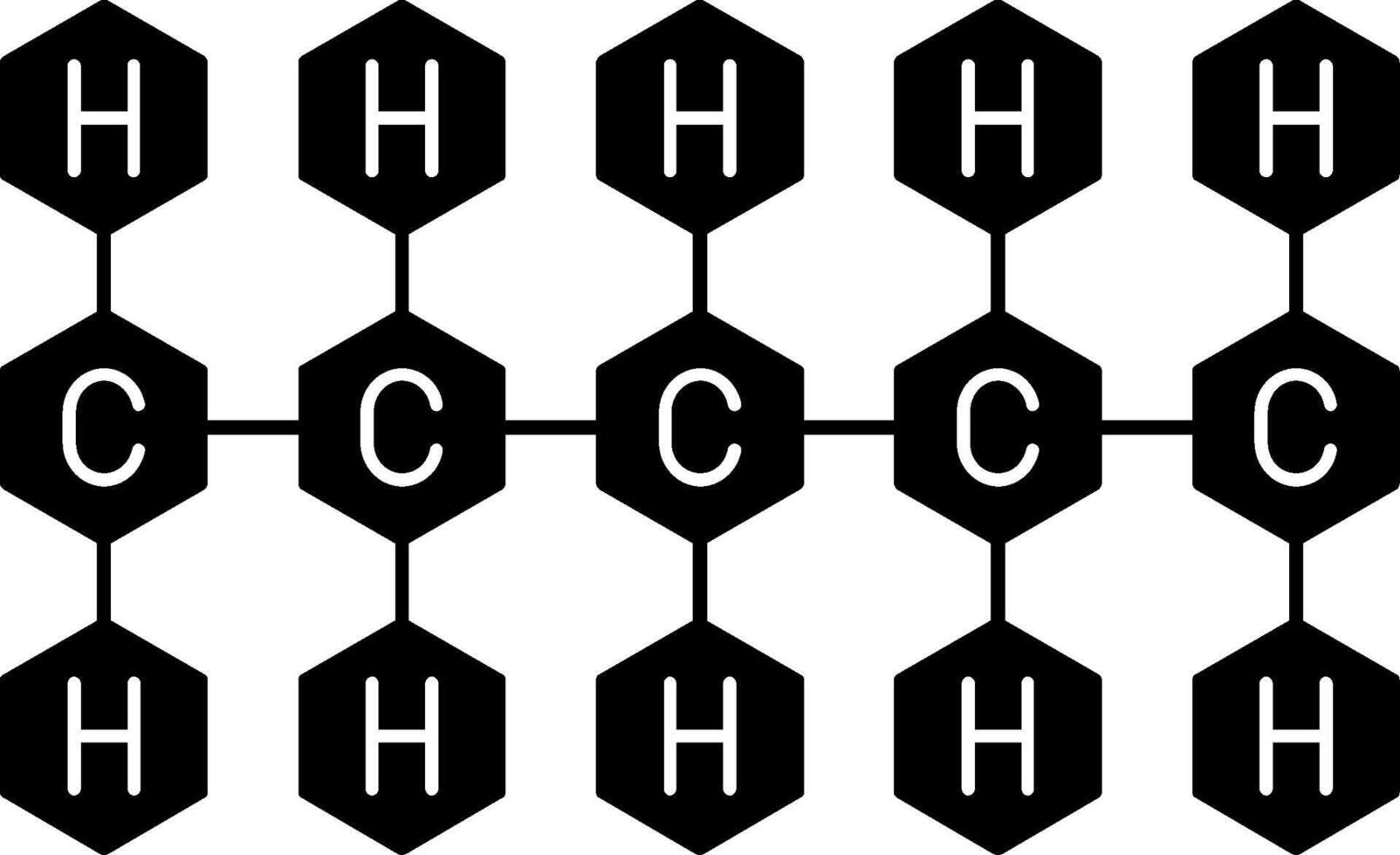 Pentene Glyph Icon vector