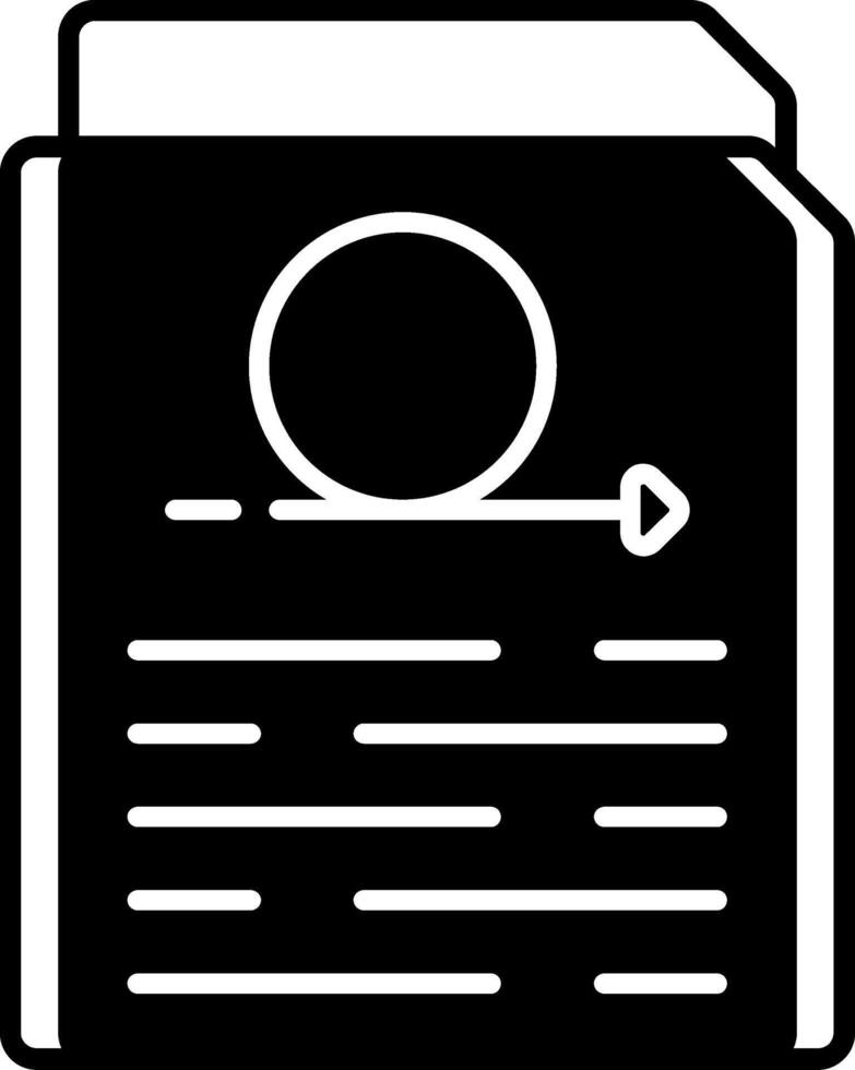 Sprint Backlog Glyph Icon vector