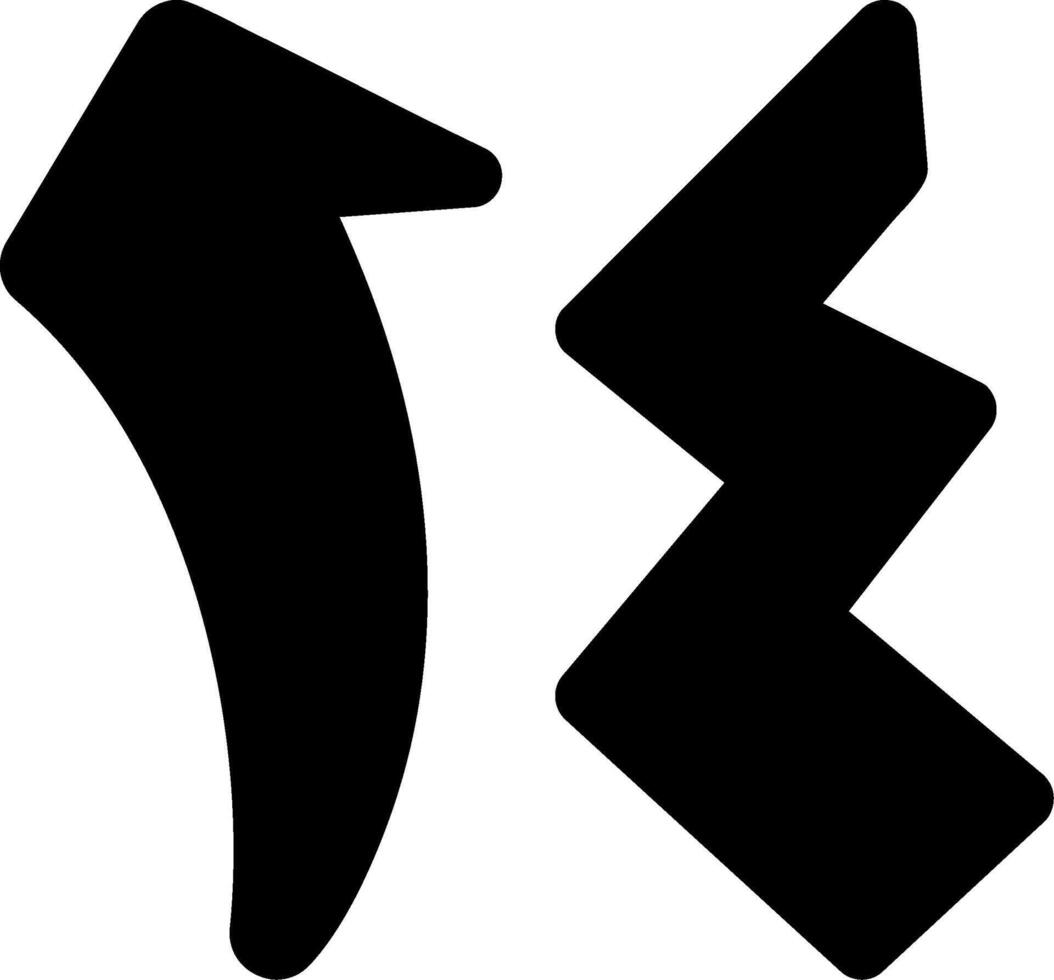 Arbaata Ashar Glyph Icon vector