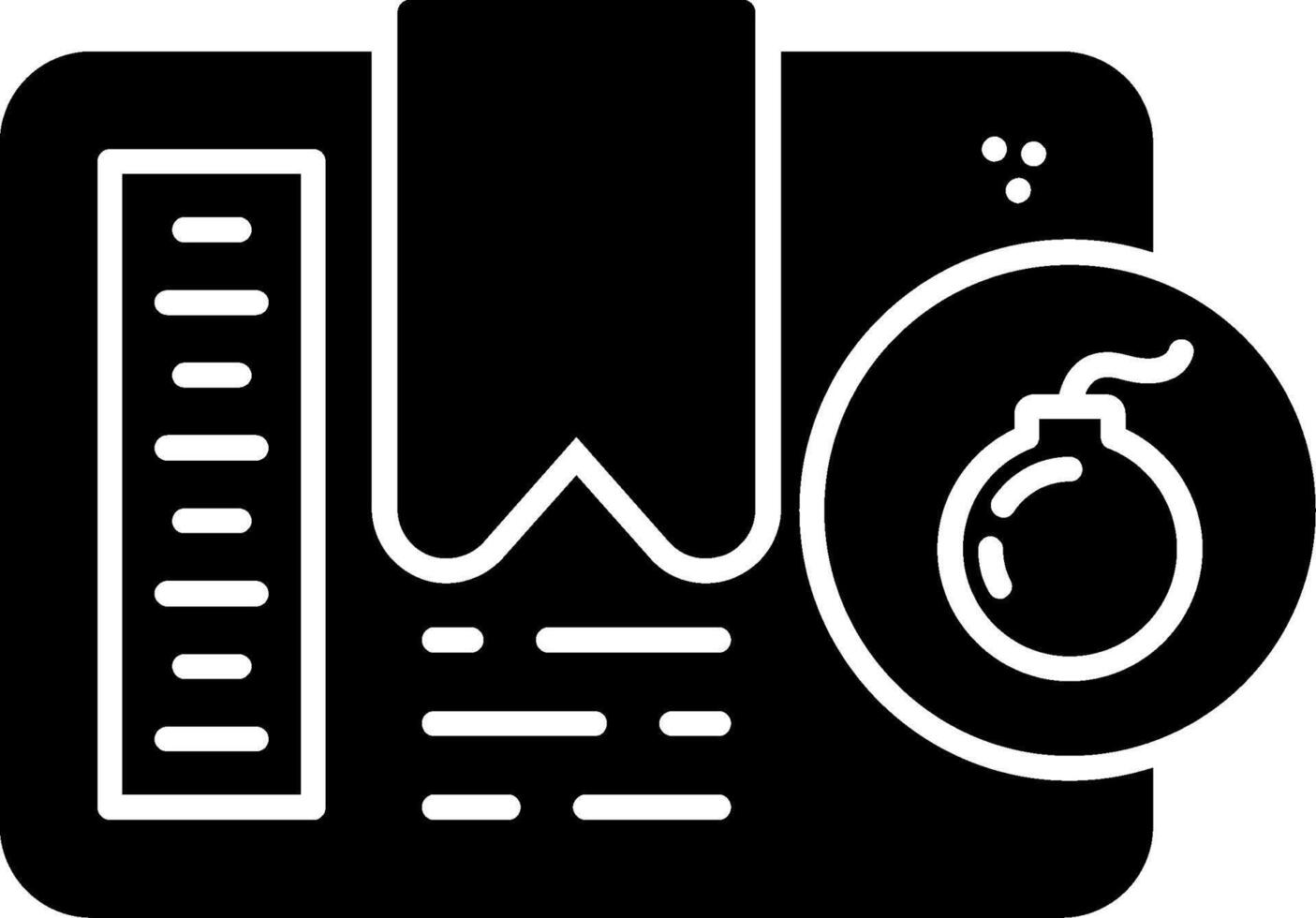Explosive Glyph Icon vector