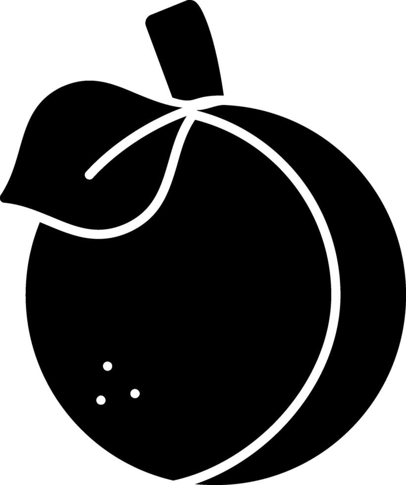 Plum Glyph Icon vector