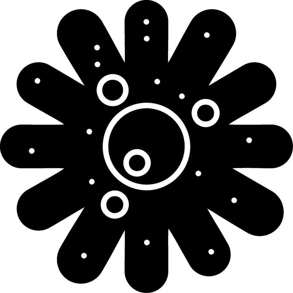 Amoeba Glyph Icon vector