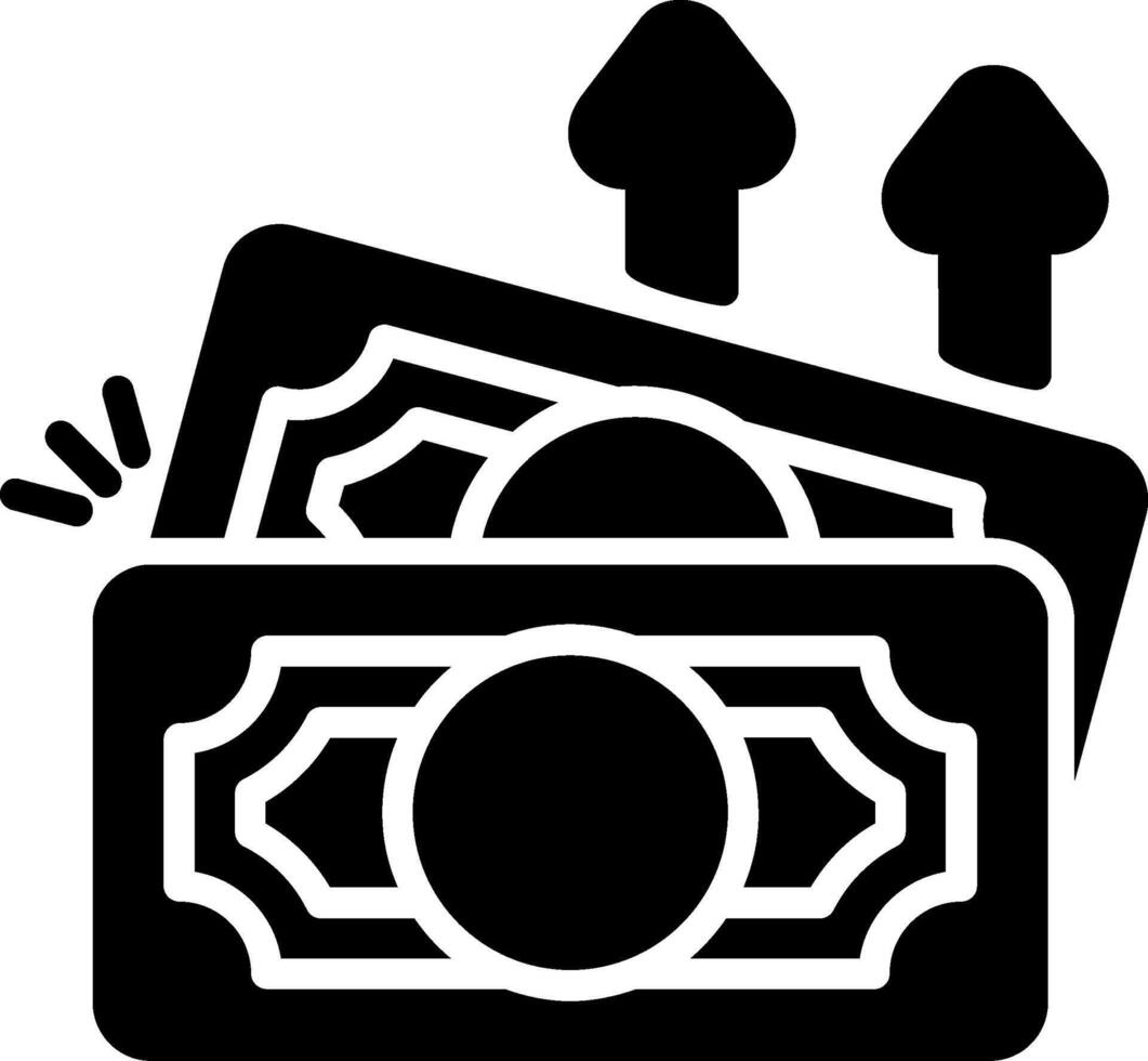 Exchange Glyph Icon vector