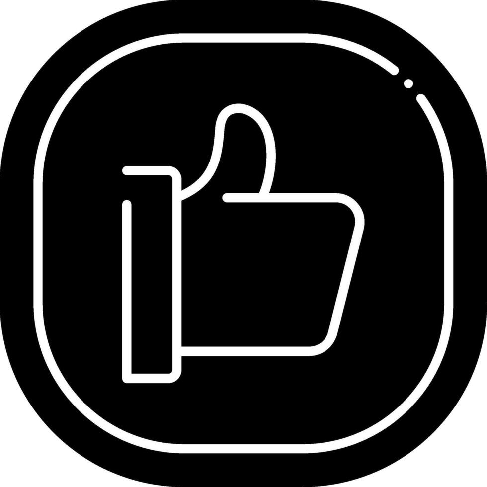 Like Glyph Icon vector