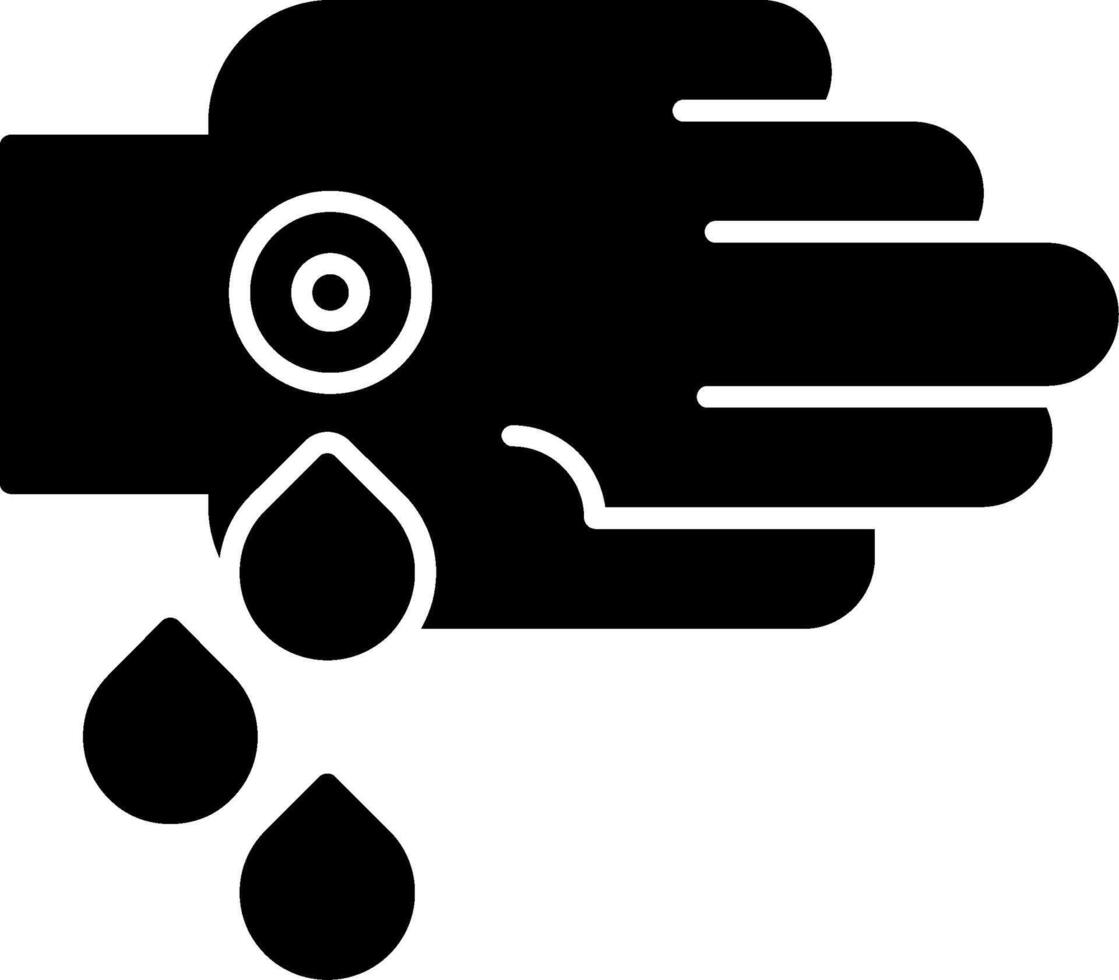 Puncture Wound Glyph Icon vector
