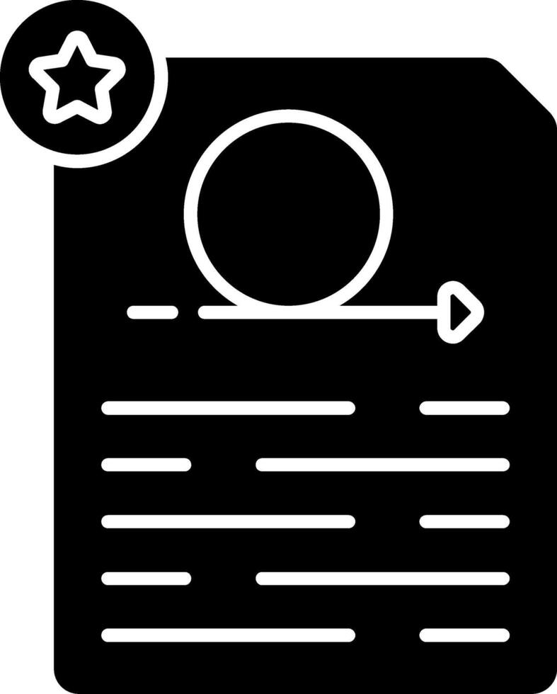 Story Points Glyph Icon vector