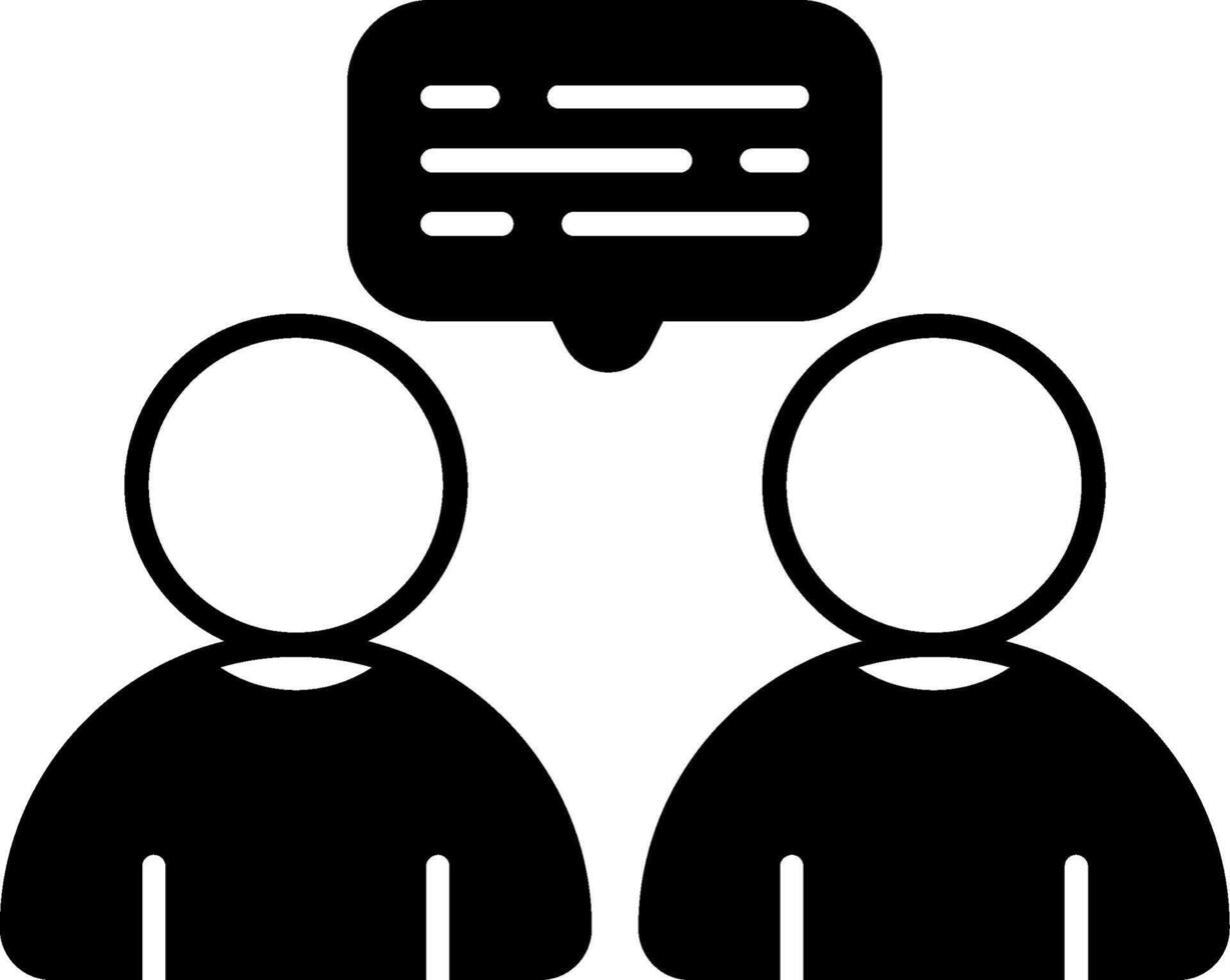 Support Group Glyph Icon vector