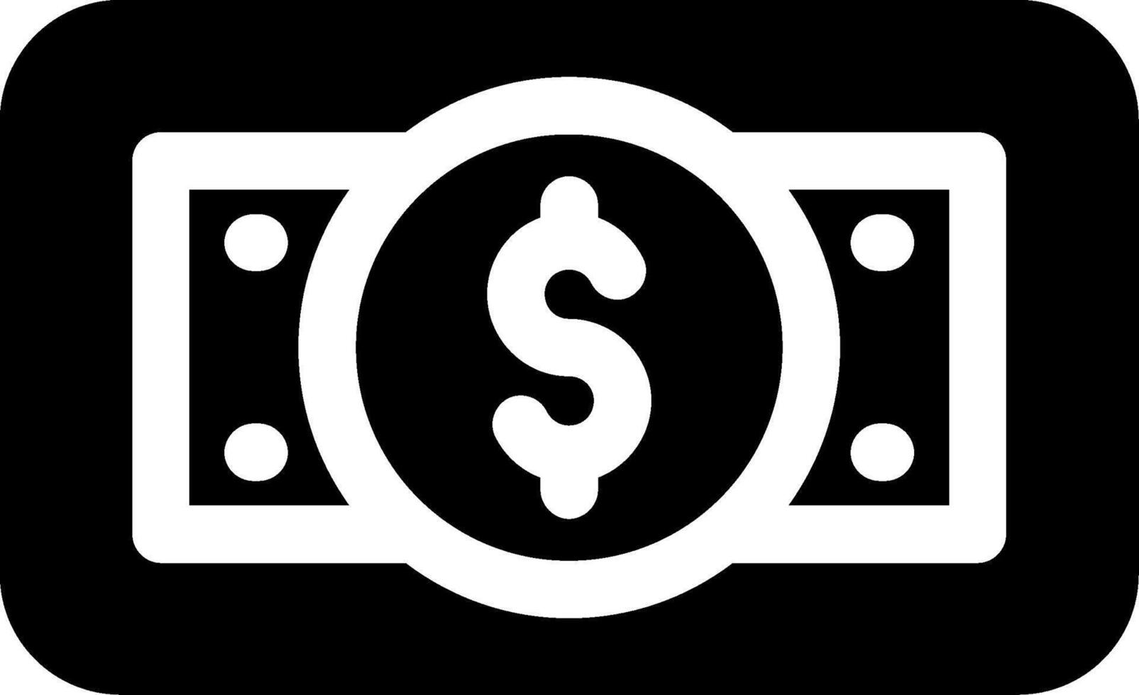 Money Bill Wave Glyph Icon vector