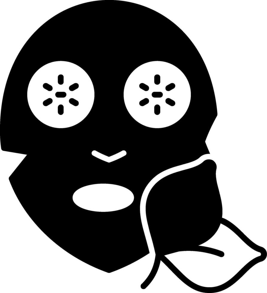 Sheet Mask Glyph Icon vector