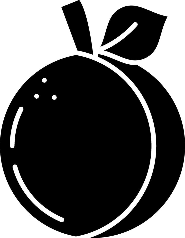 Apricot Glyph Icon vector