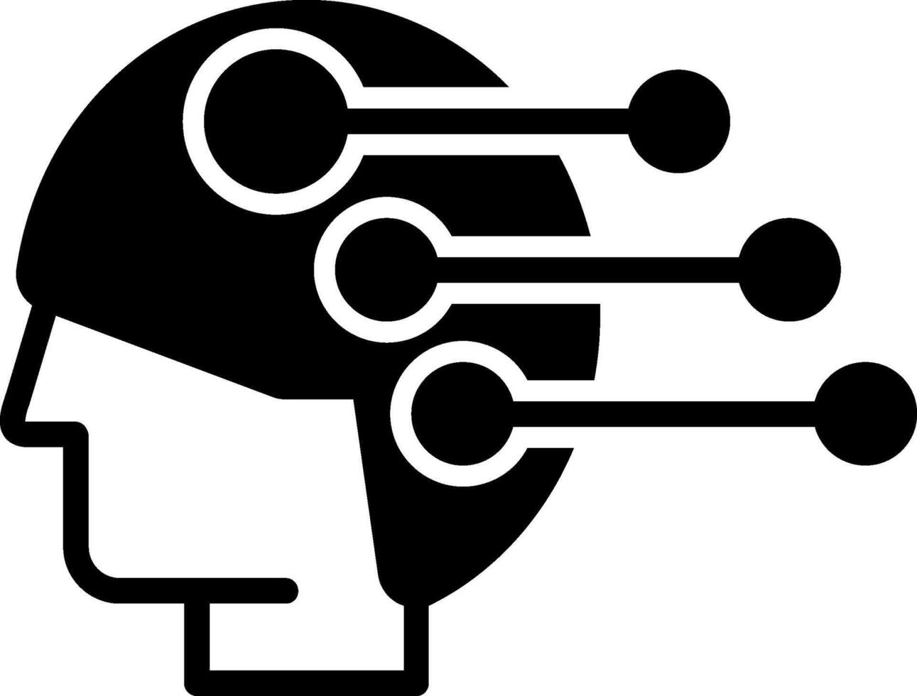 Eeg Glyph Icon vector
