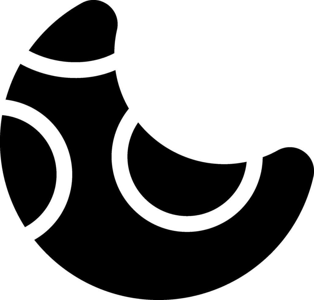 Moon Glyph Icon vector