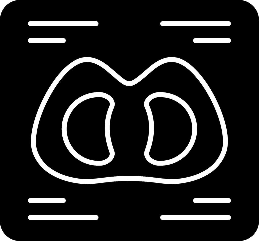 CT Scan Glyph Icon vector