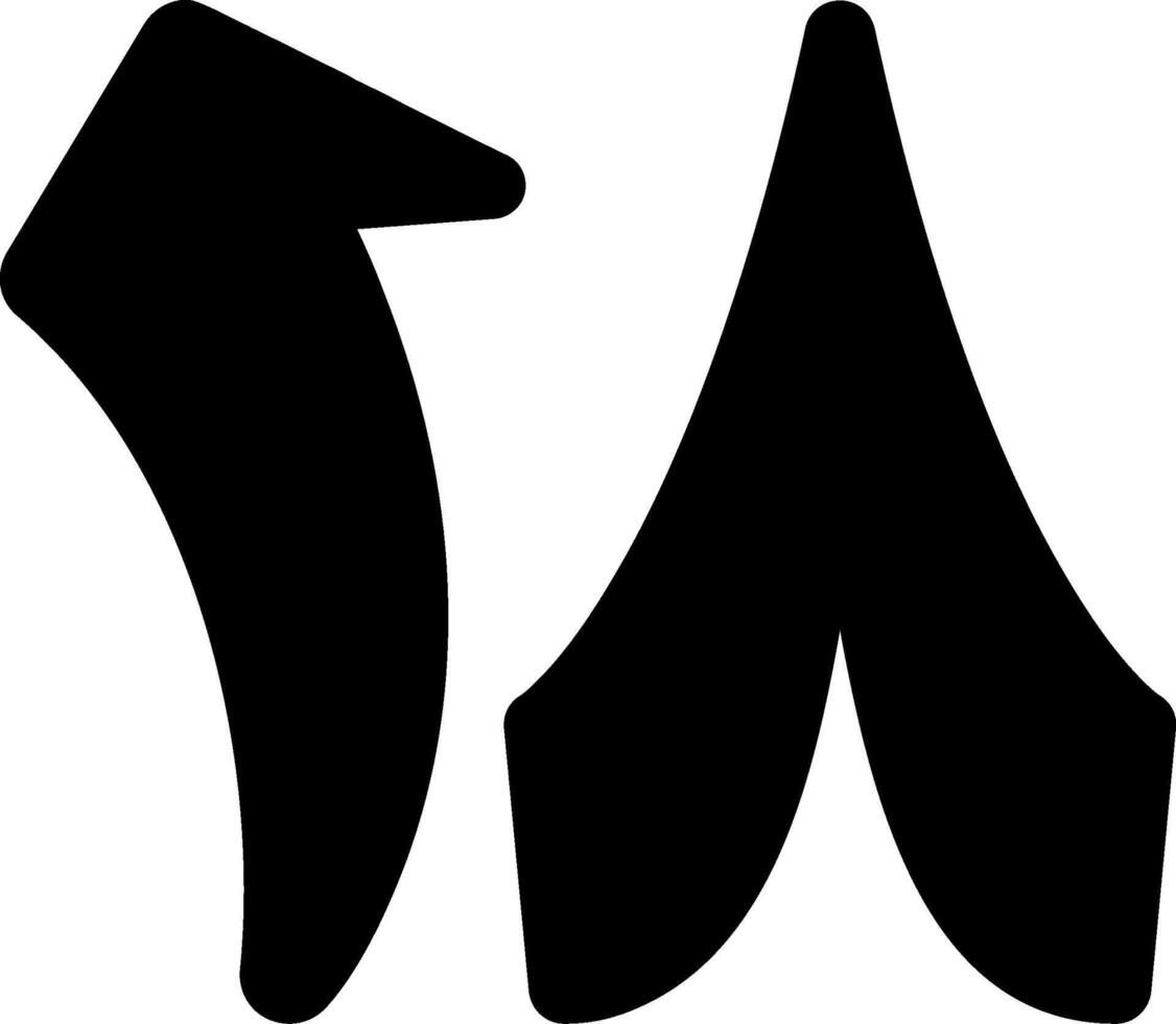 Thamaniyata Ashar Glyph Icon vector