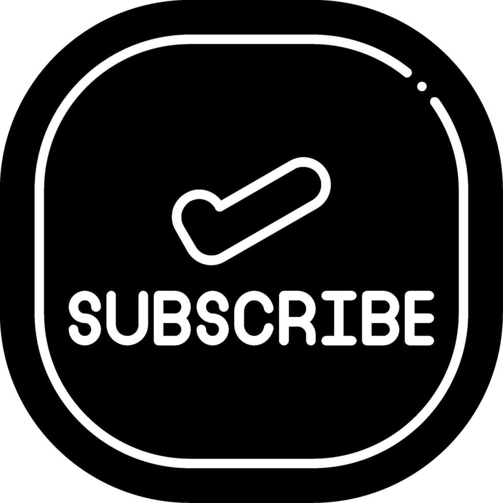 Subscribe Glyph Icon vector