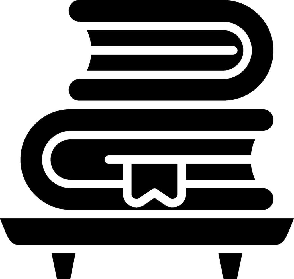 Library Books Glyph Icon vector