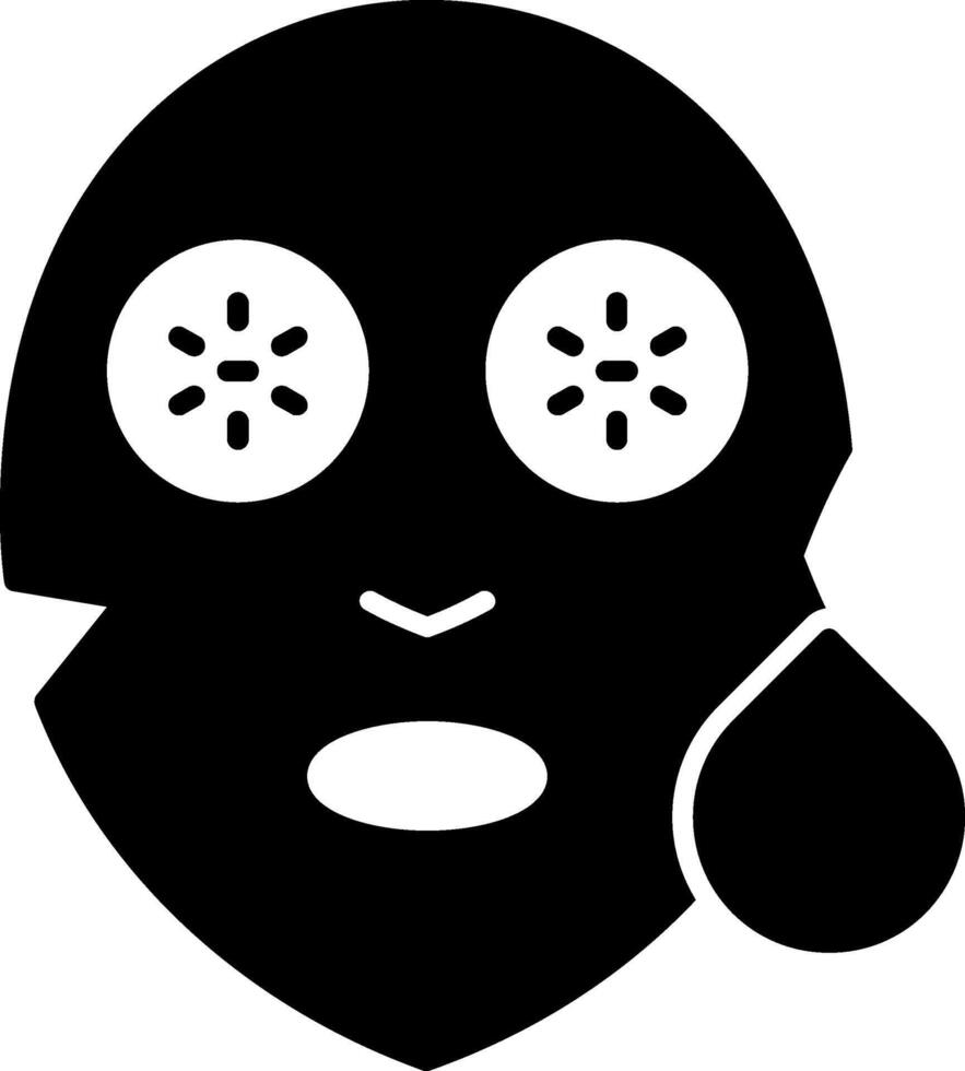 Gel Mask Glyph Icon vector