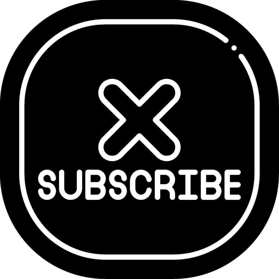 Unsubscribe Glyph Icon vector