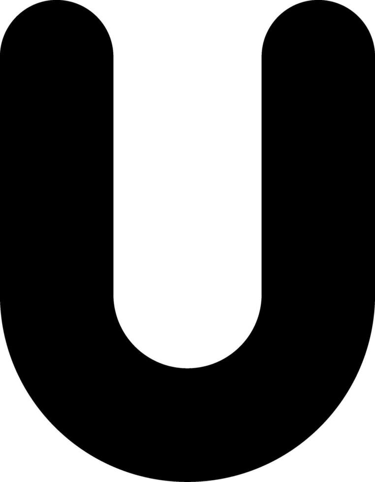 Capital U Icon vector