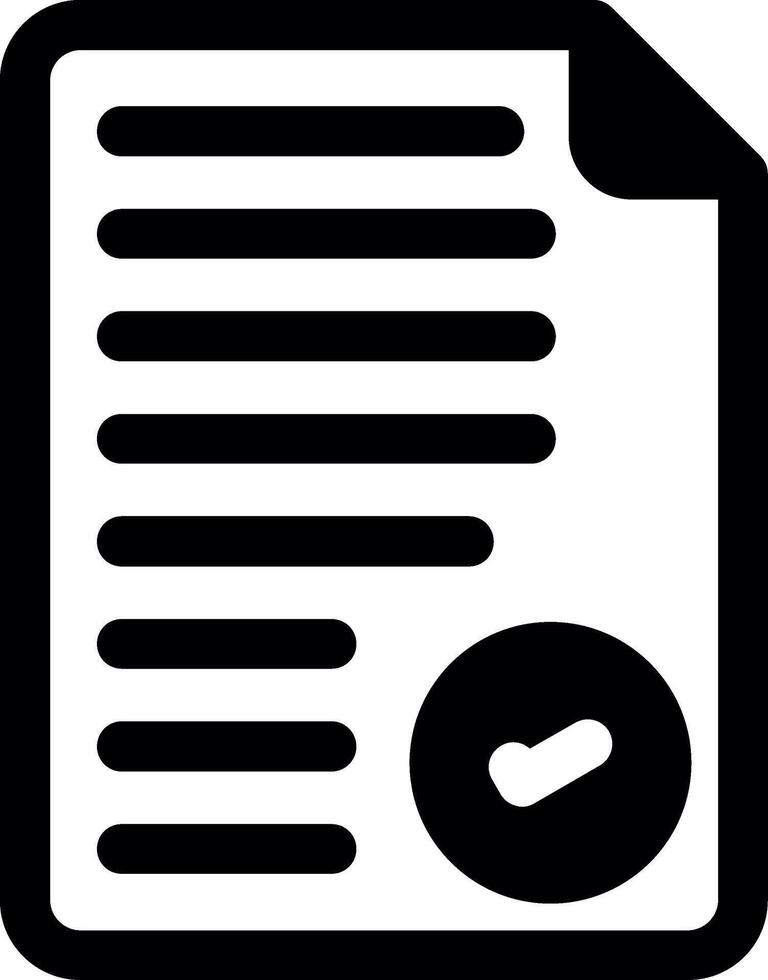 File Glyph Icon vector