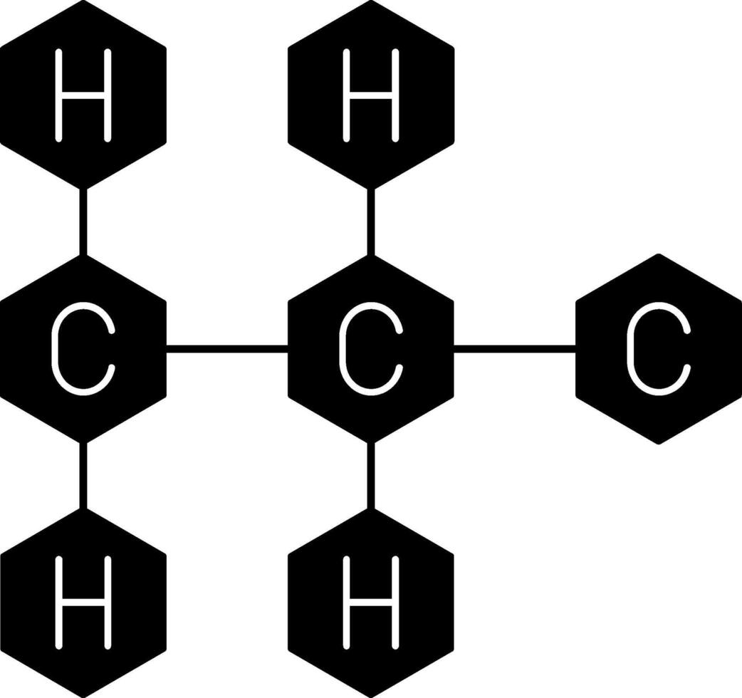 Propyne Glyph Icon vector