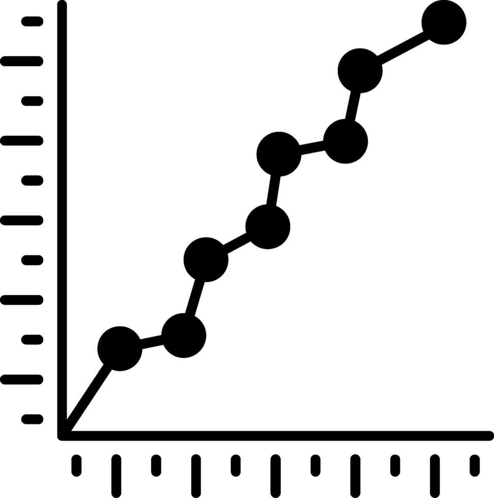 Velocity Chart Glyph Icon vector