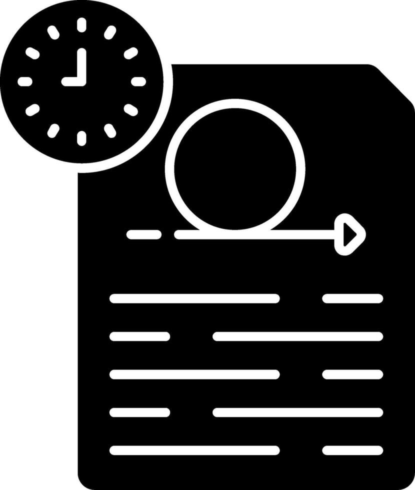Agile Estimation Glyph Icon vector