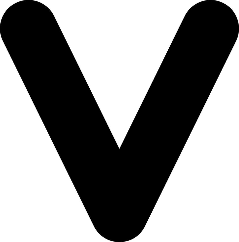 Capital V Icon vector