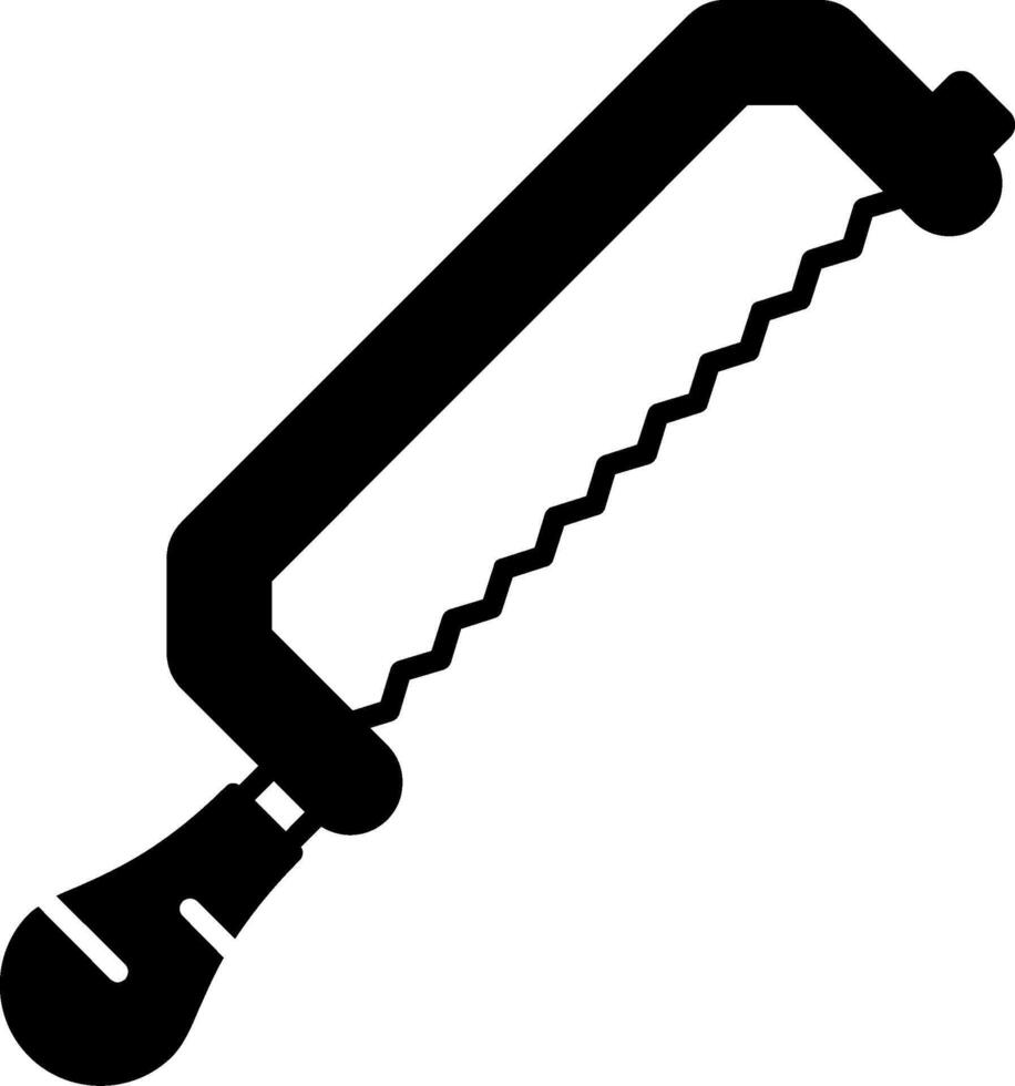 Hacksaw Glyph Icon vector