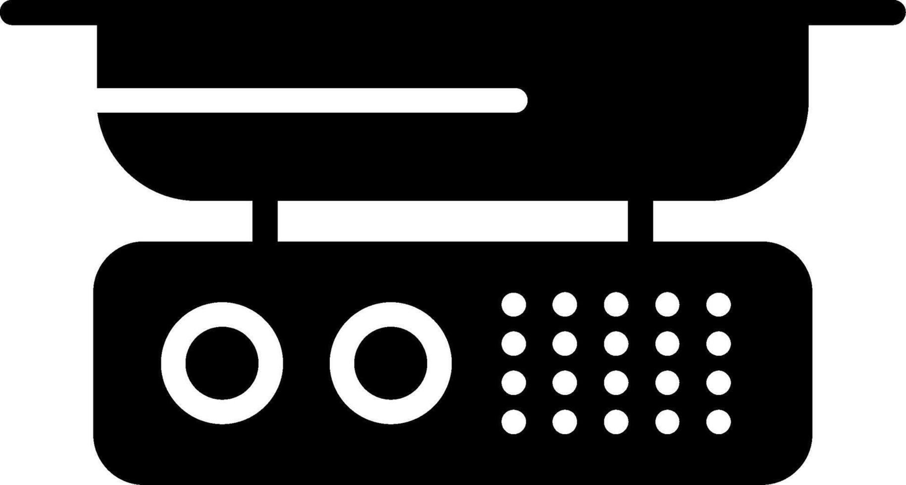 Medical Scale Glyph Icon vector
