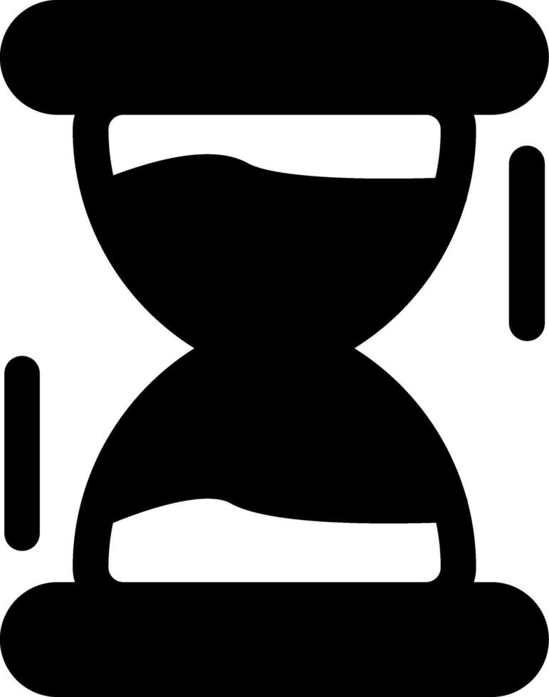 Hourglass Glyph Icon vector