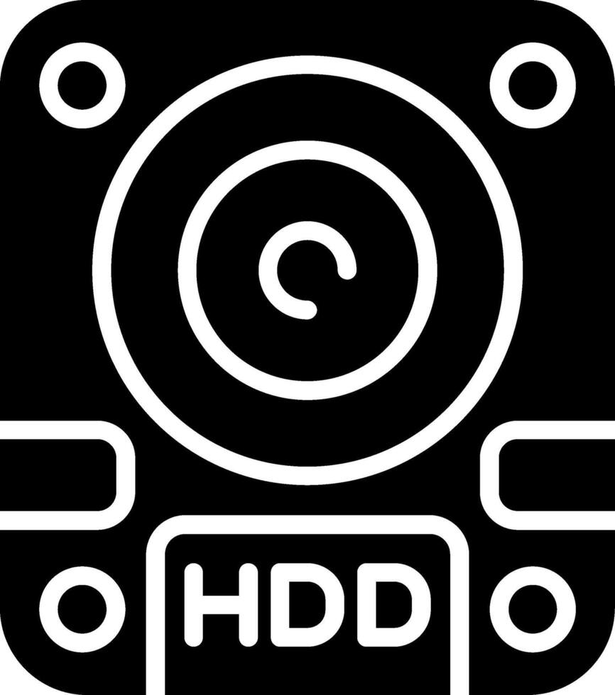 Hdd Glyph Icon vector