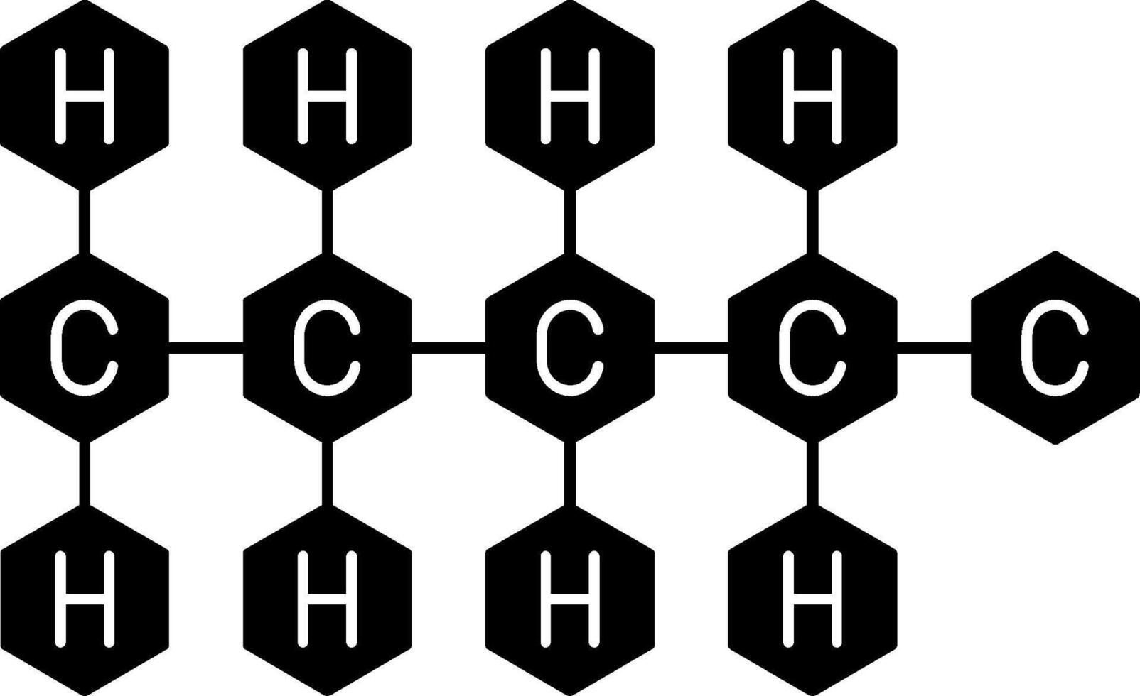 Pentyne Glyph Icon vector