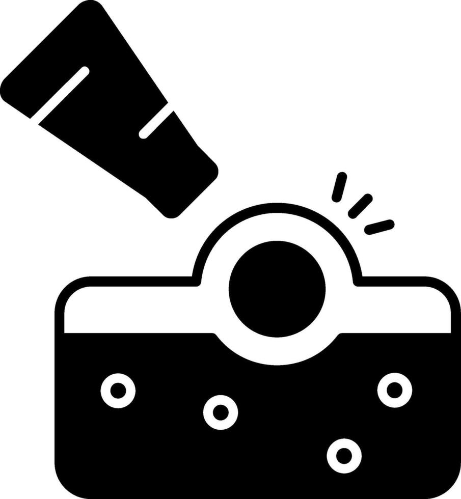 Acne Treatment Glyph Icon vector