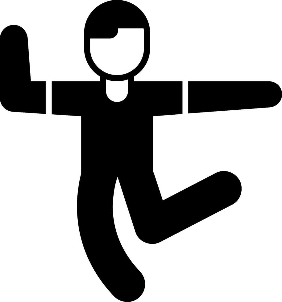 Dance Class Glyph Icon vector