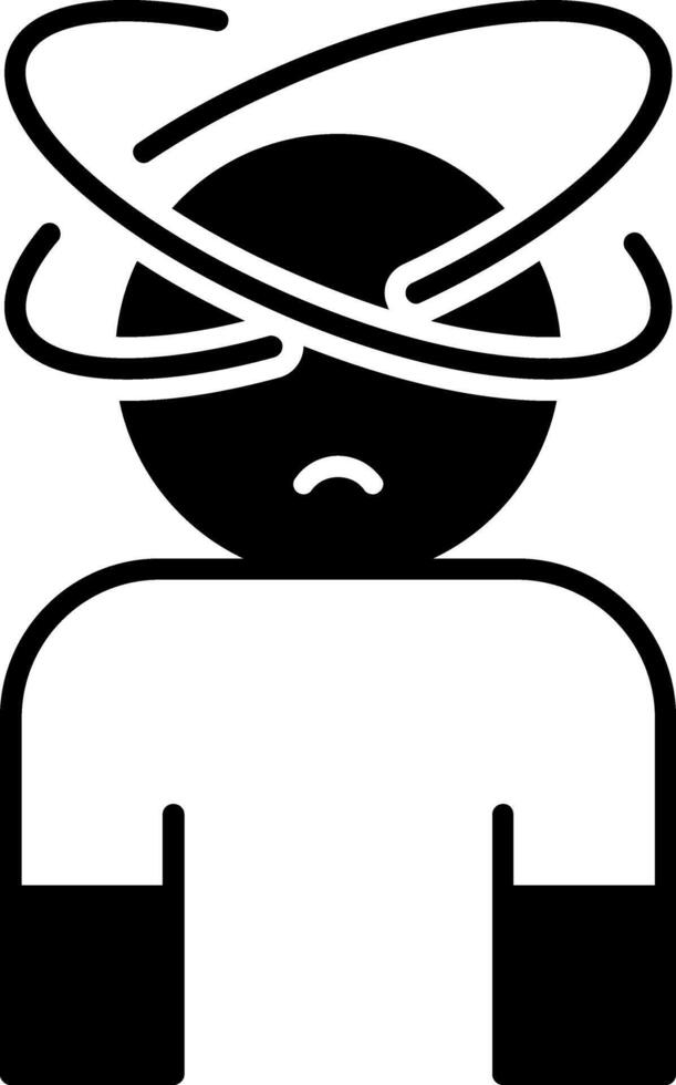 Concussion Glyph Icon vector