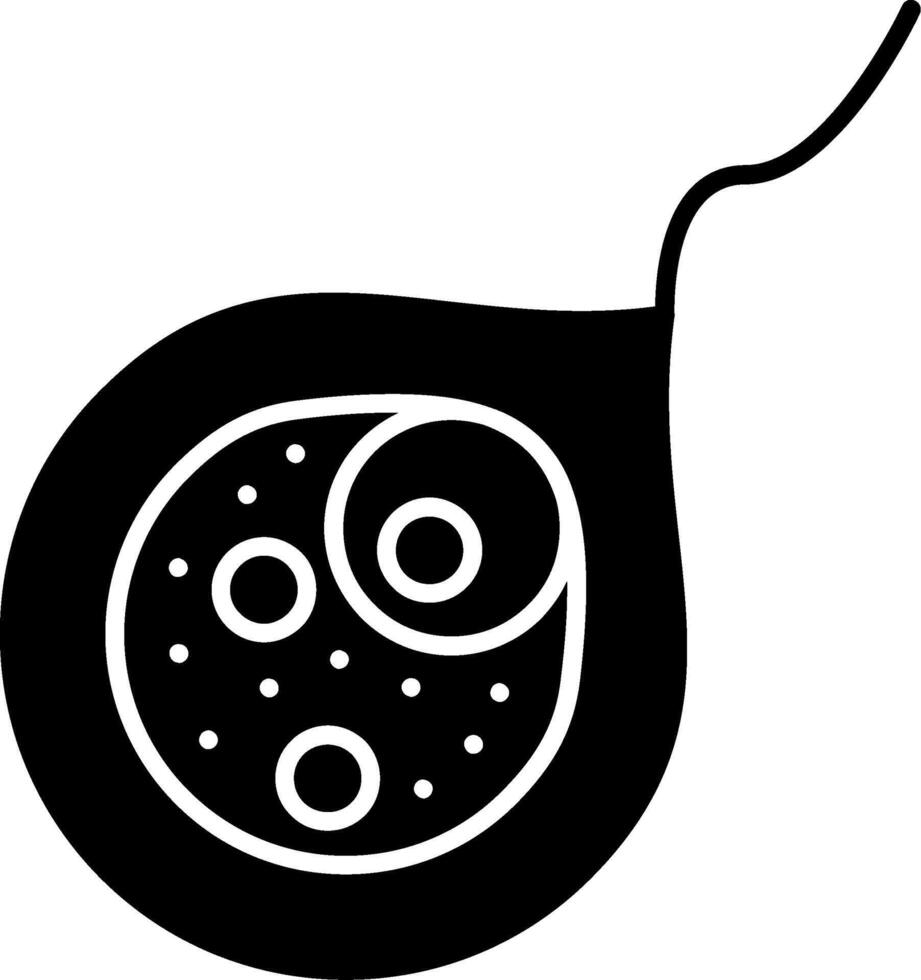 Euglenid Glyph Icon vector