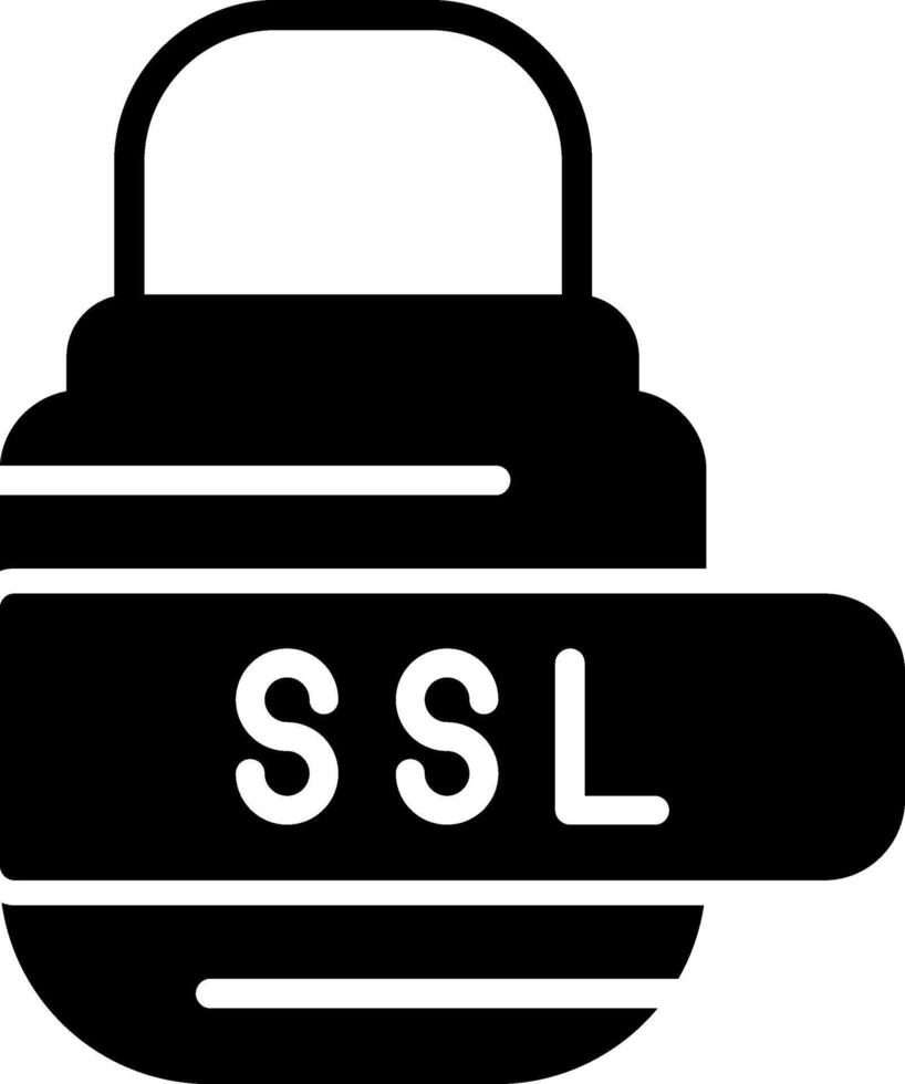 Ssl Glyph Icon vector