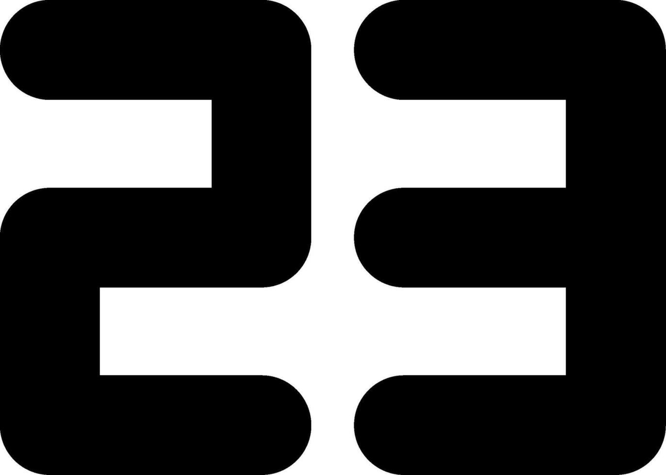 Twenty Three Glyph Icon vector