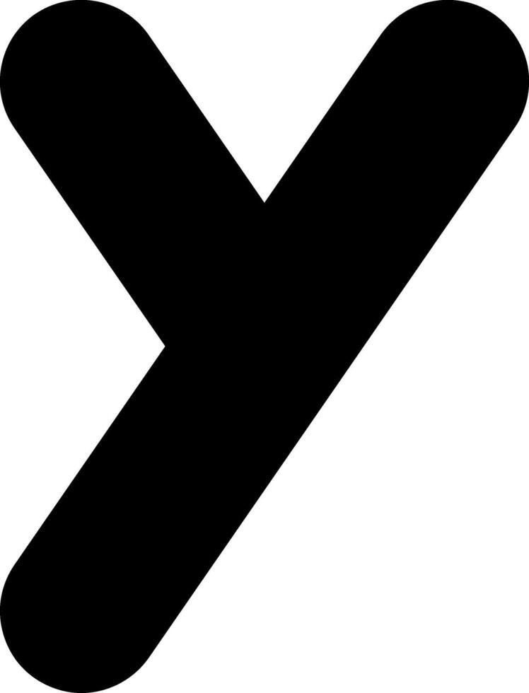 Capital Y Icon vector