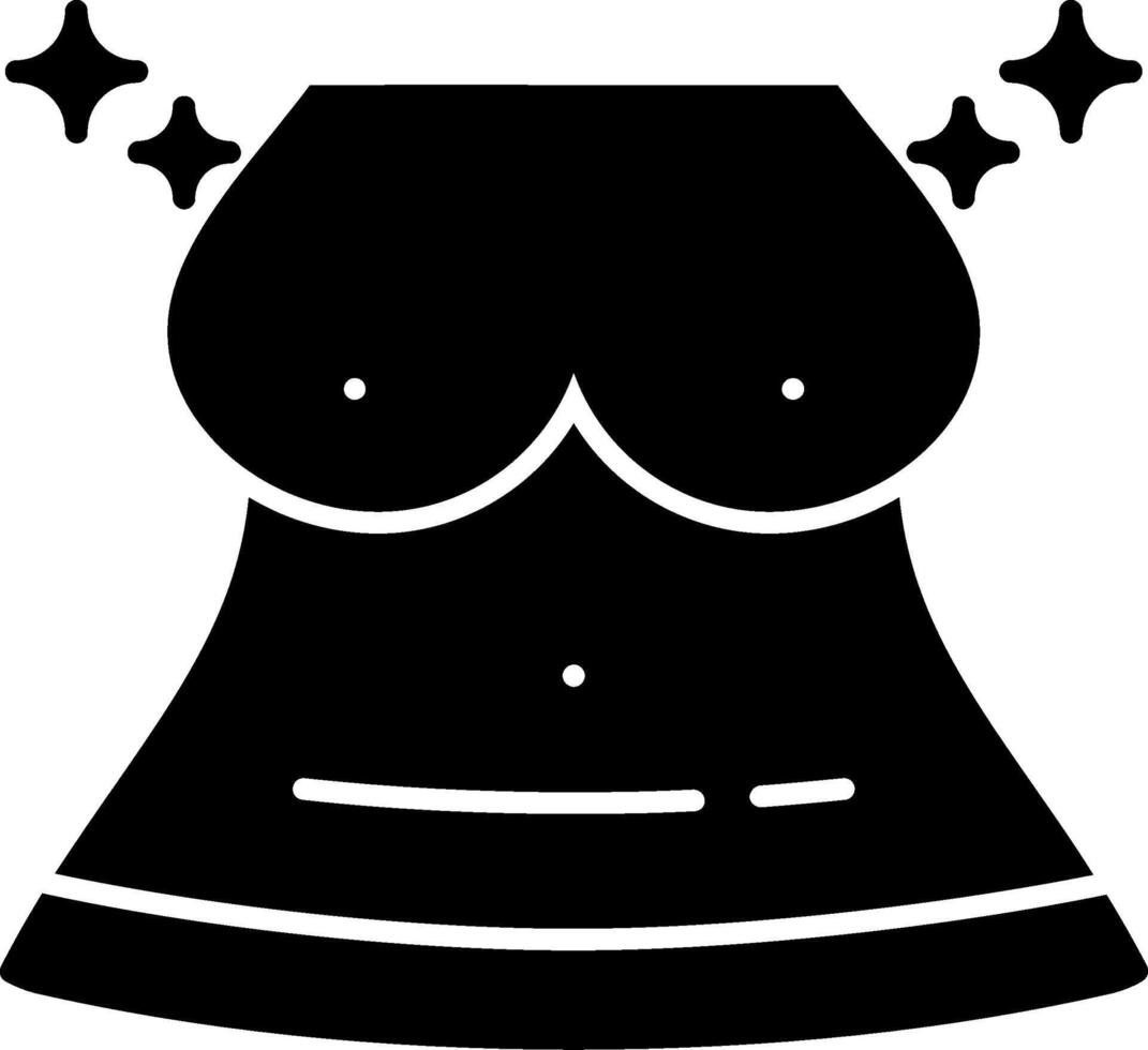 Breast Glyph Icon vector