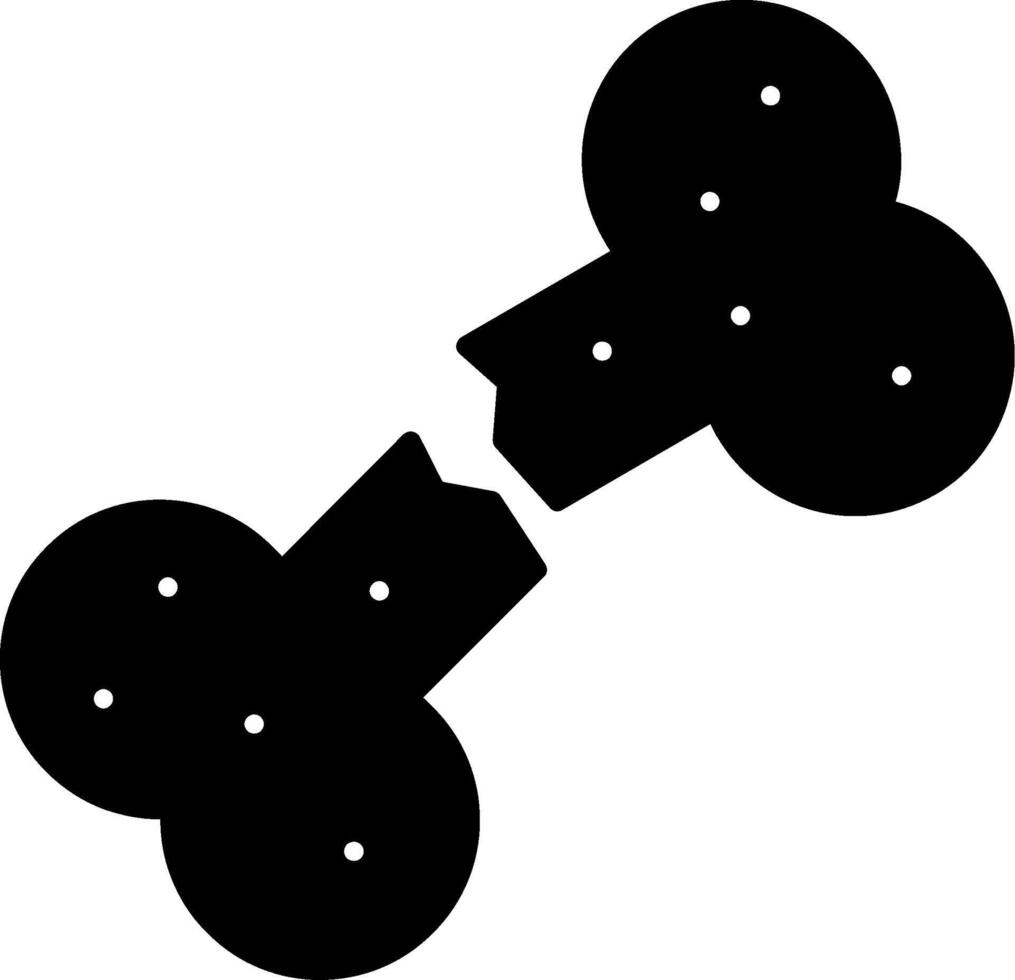 Fracture Glyph Icon vector