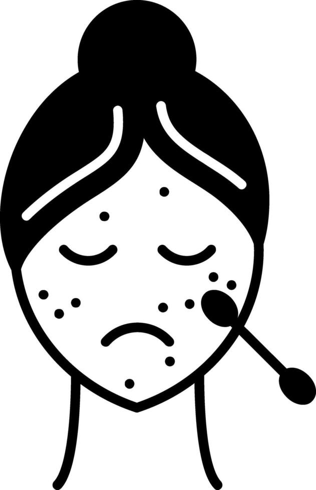 Spot Treatment Glyph Icon vector