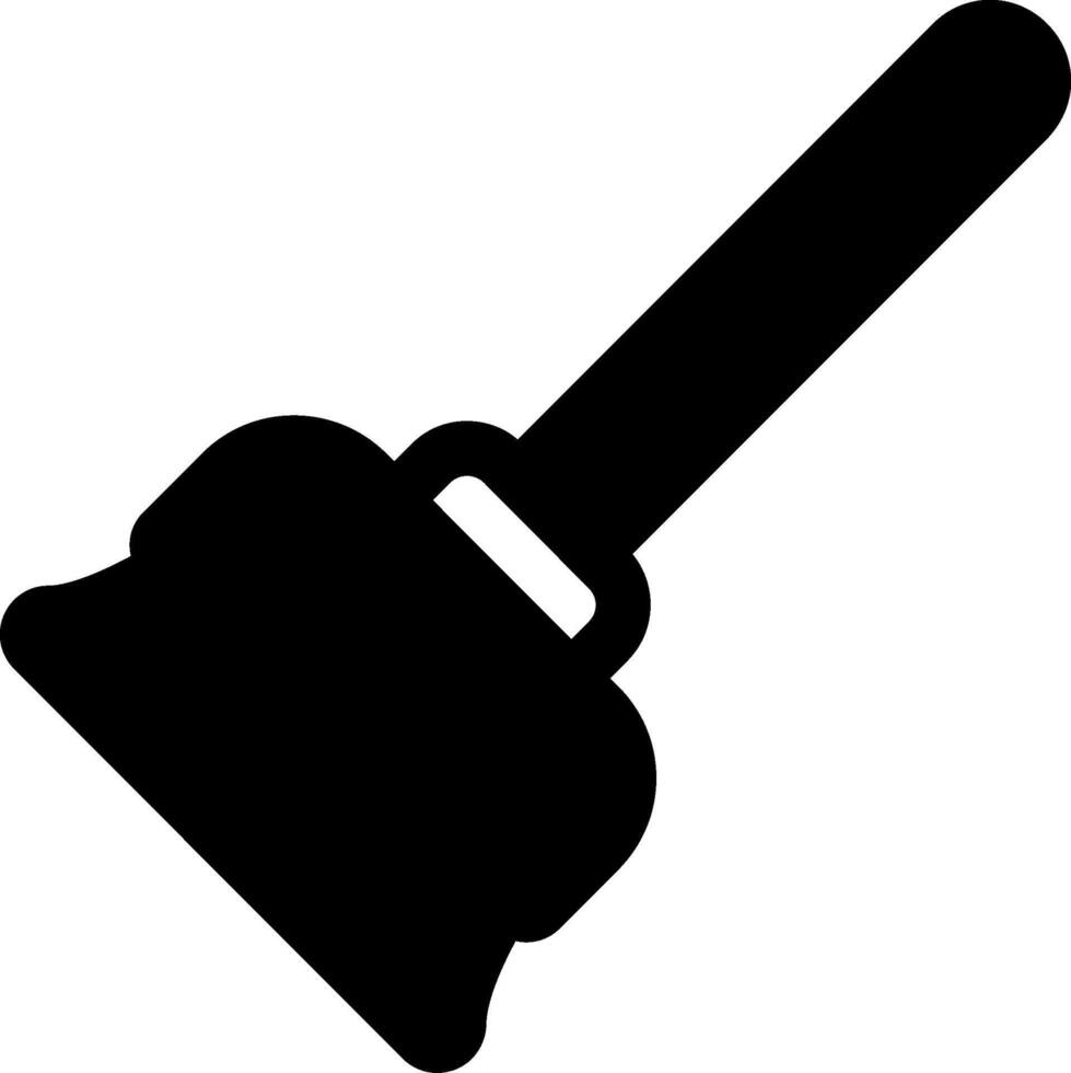 Broom Glyph Icon vector