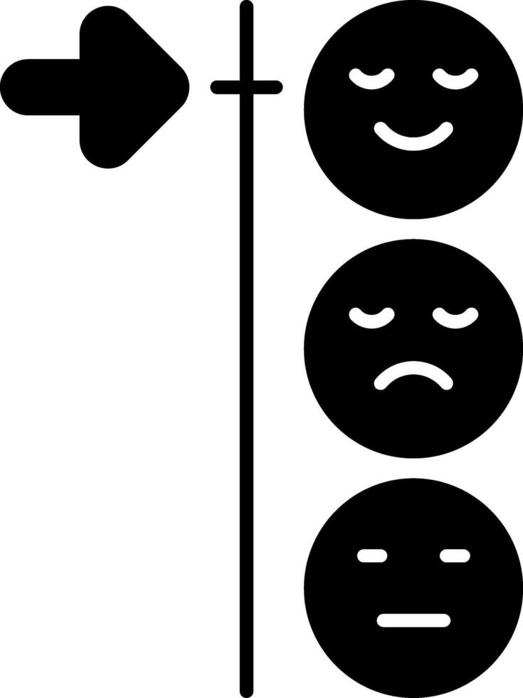 Emoji Feedback Glyph Icon vector