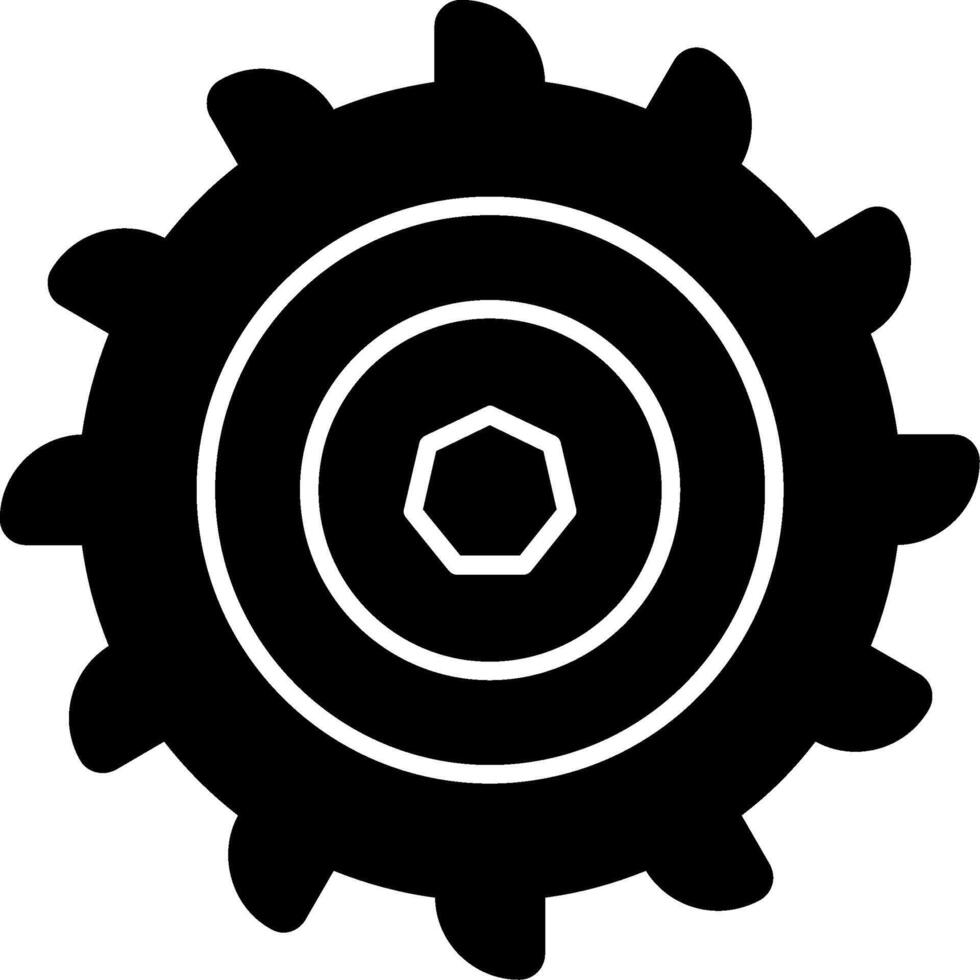 Miter Saw Glyph Icon vector