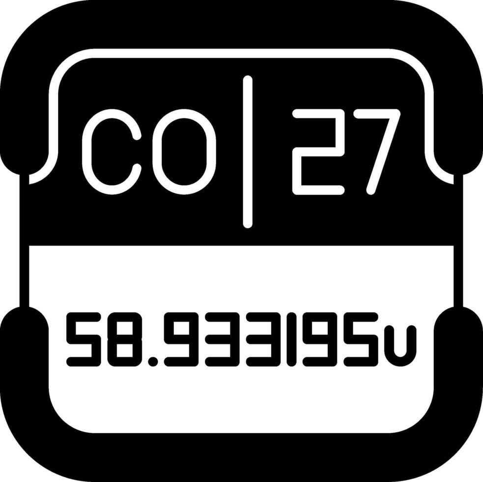 Cobalt Periodic Table Element vector
