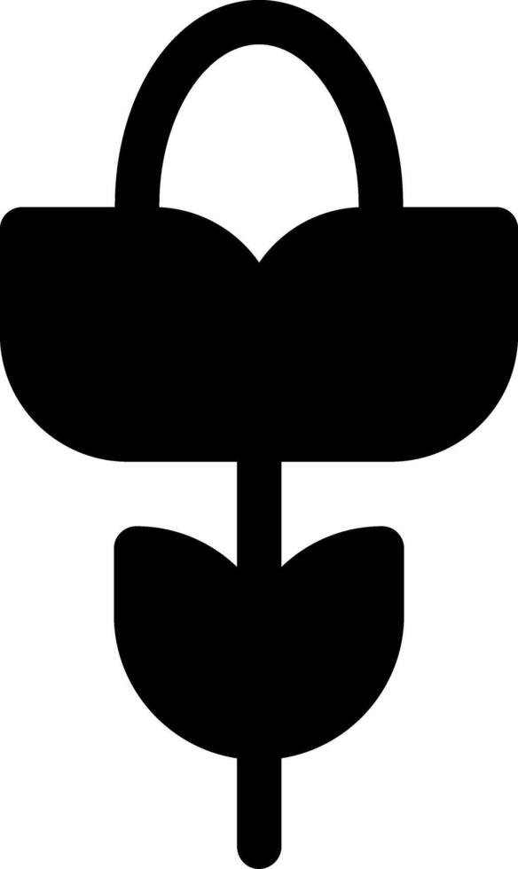 Flower Tulip Glyph Icon vector