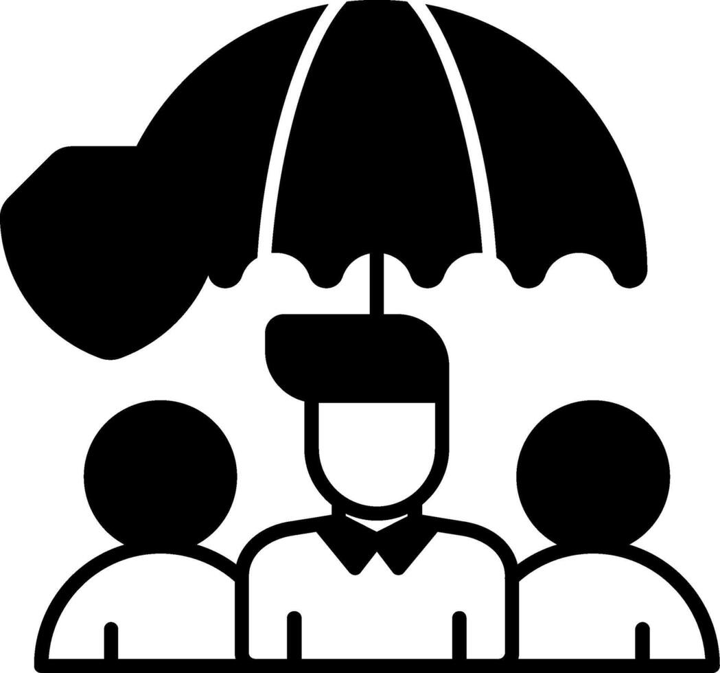 Group Insurance Icon vector
